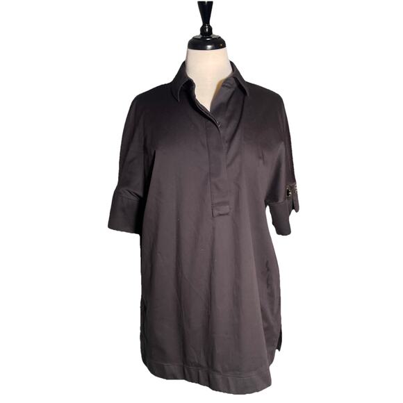 Chico’s Black Blouse Size 1/ US 8 - Picture 1 of 4